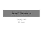Level 2 Geometry - slide 1