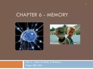 Chapter 6 - Memory