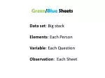 Green / Blue Sheets - slide 1