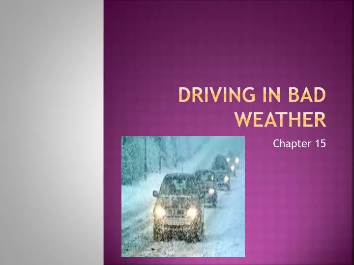driving in bad weather