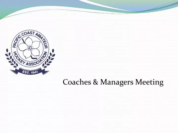 coaches managers meeting