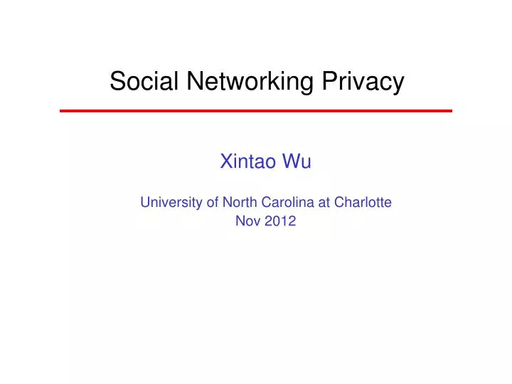 social networking privacy