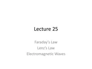 lecture 25