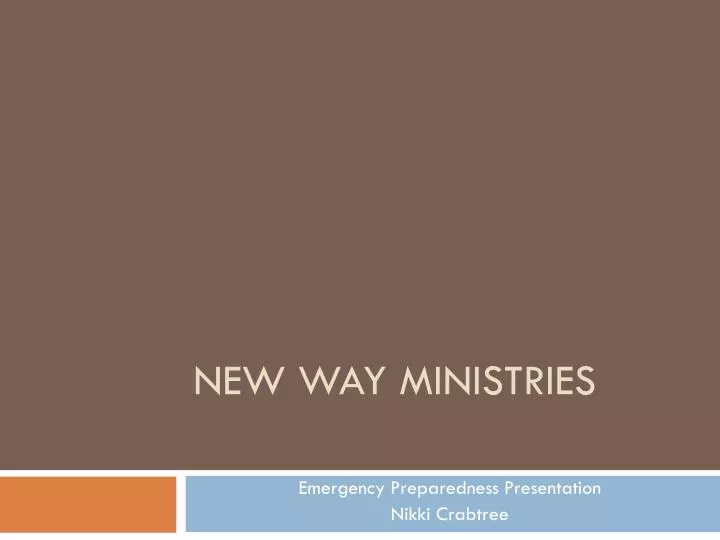 new way ministries