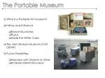 The Portable Museum - slide 1