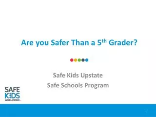 Are you Safer Than a 5 th Grader?