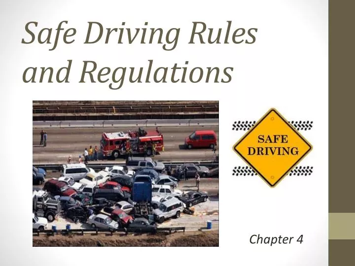 safe driving rules and regulations