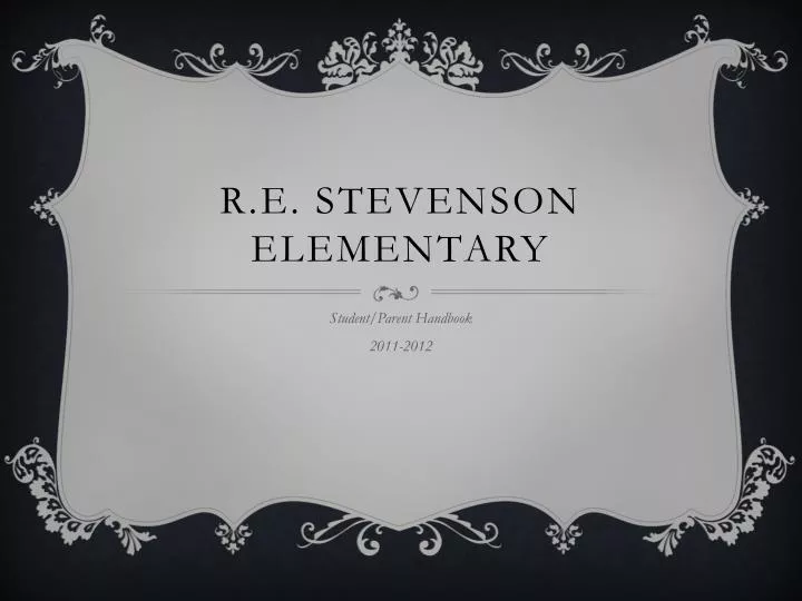 r e stevenson elementary