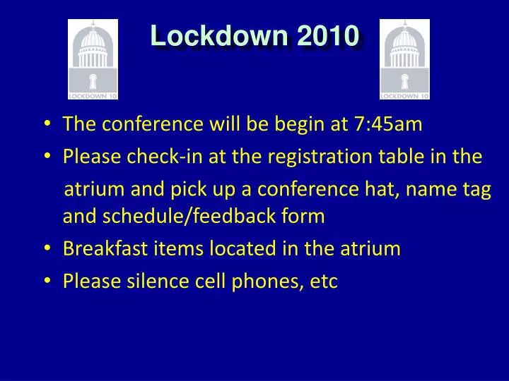 lockdown 2010