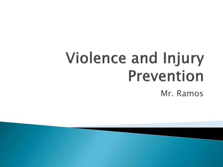 violence and injury prevention