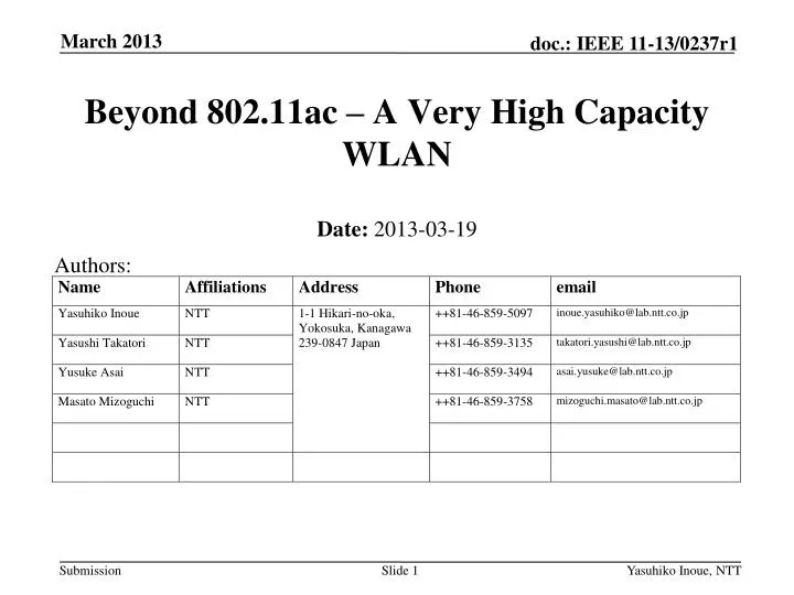 beyond 802 11ac a very high capacity wlan