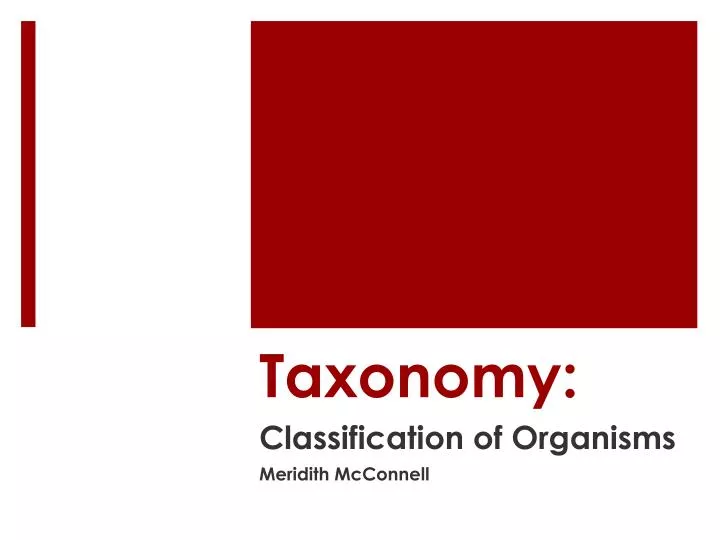 taxonomy