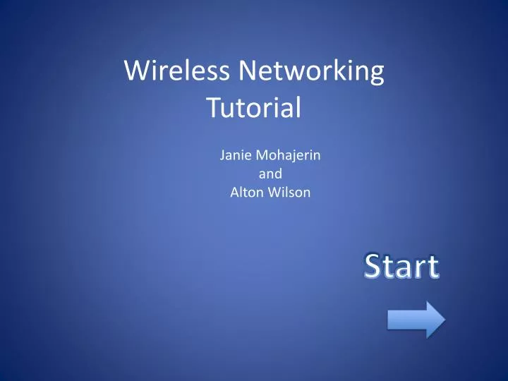 wireless networking tutorial