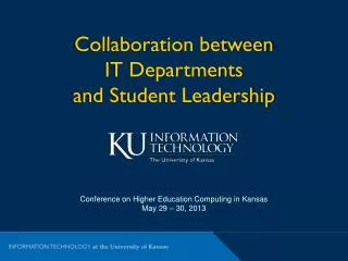 Collaboration between IT Departments and Student Leadership