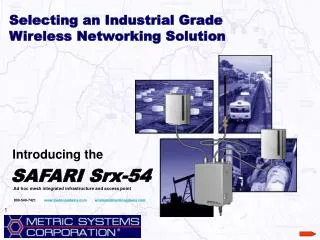 Selecting an Industrial Grade Wireless Networking Solution