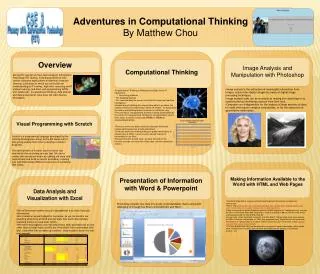 Adventures in Computational Thinking By Matthew Chou
