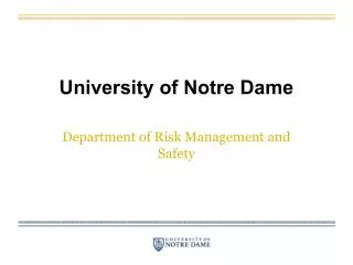 University of Notre Dame