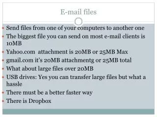 E-mail files