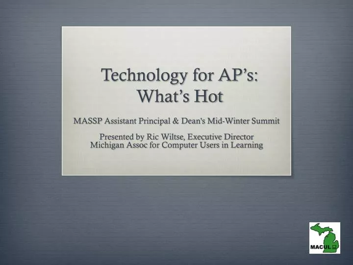 technology for ap s what s hot