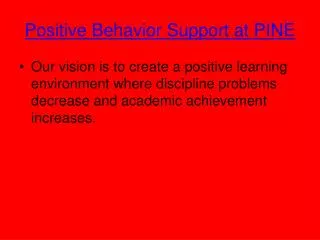 Positive Behavior Support at PINE