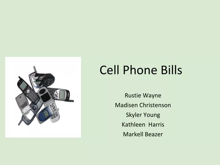cell phone bills