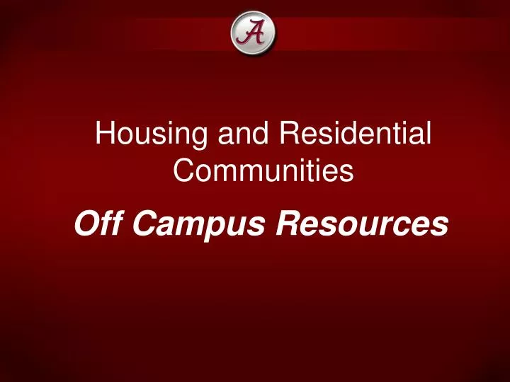 housing and residential communities
