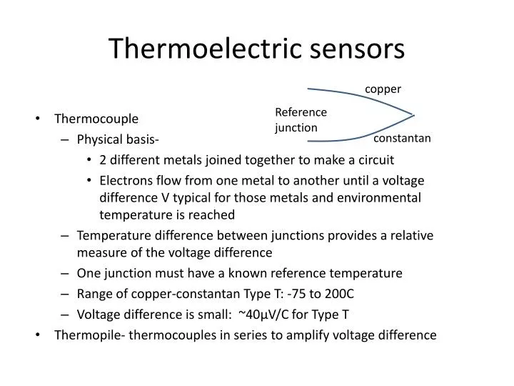 thermoelectric sensors