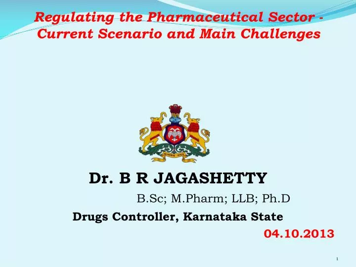 regulating the pharmaceutical sector current scenario and main challenges