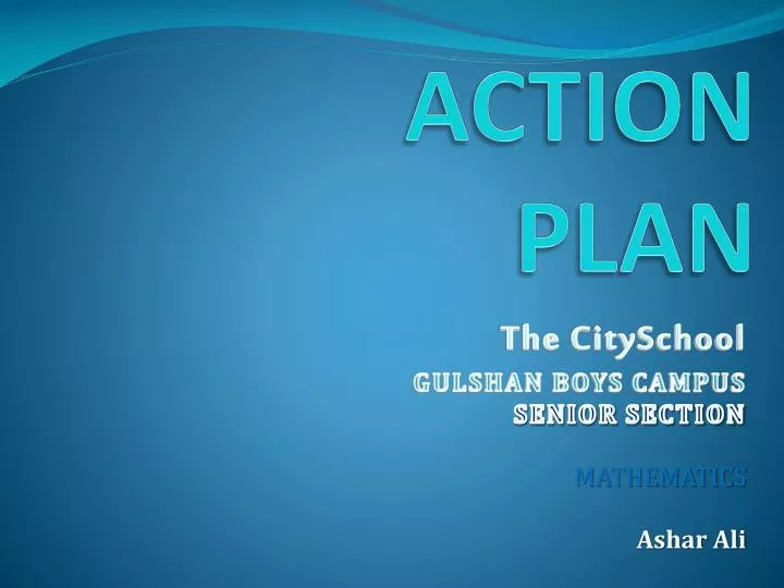 action plan