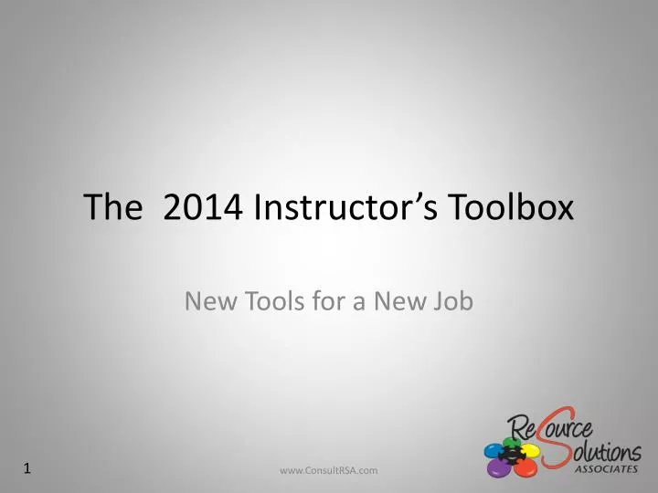 the 2014 instructor s toolbox