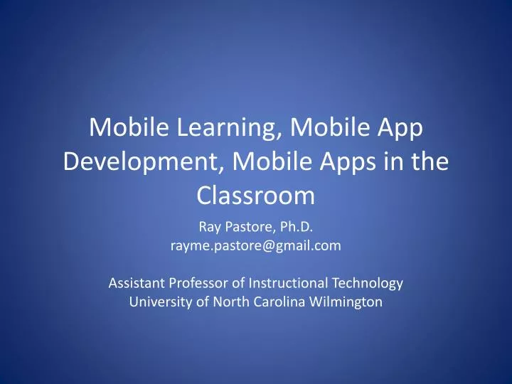 mobile learning mobile app development mobile apps in the classroom