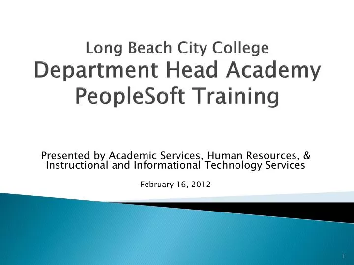 long beach city college department head academy peoplesoft training
