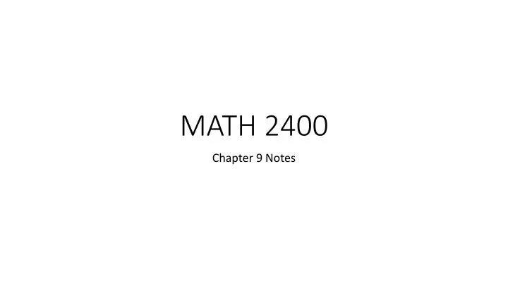 math 2400