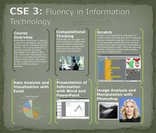 CSE 3: Fluency in Information Technology 	 by Jae Hoon Song Lab A51