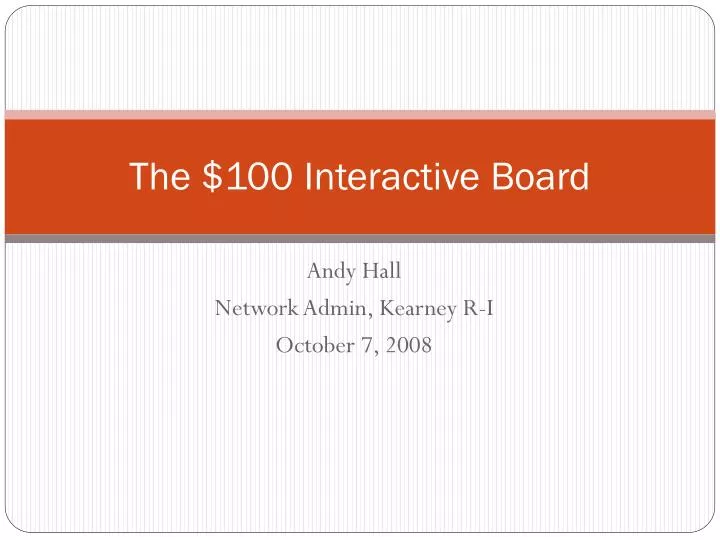 the 100 interactive board