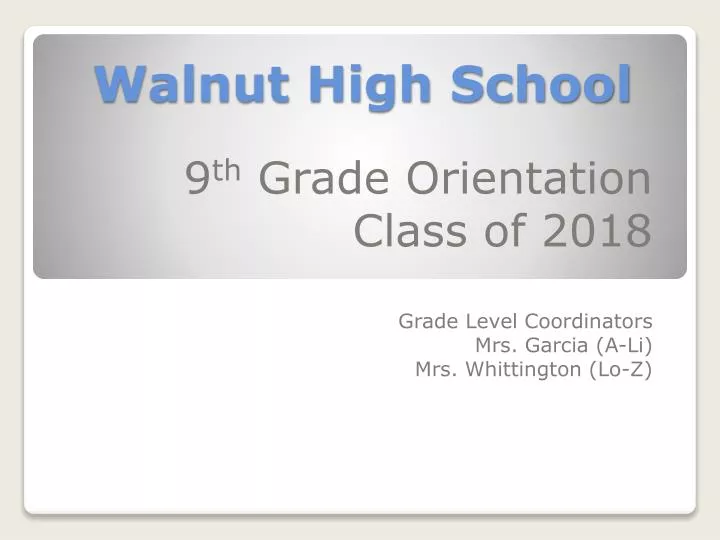 walnut high school