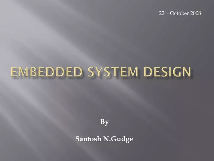 embedded system design