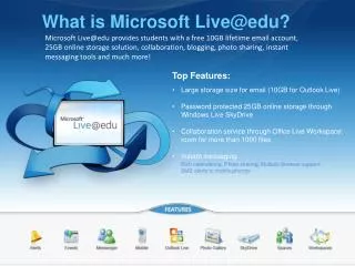 What is Microsoft Live@edu?