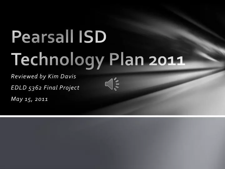 pearsall isd technology plan 2011