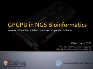 GPGPU in NGS Bioinformatics