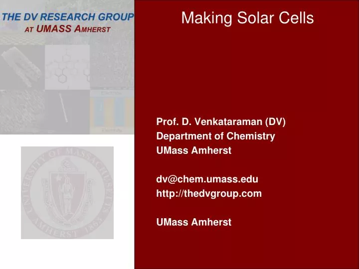 making solar cells