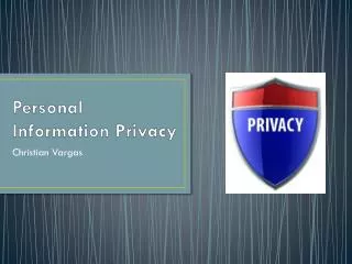 Personal Information Privacy