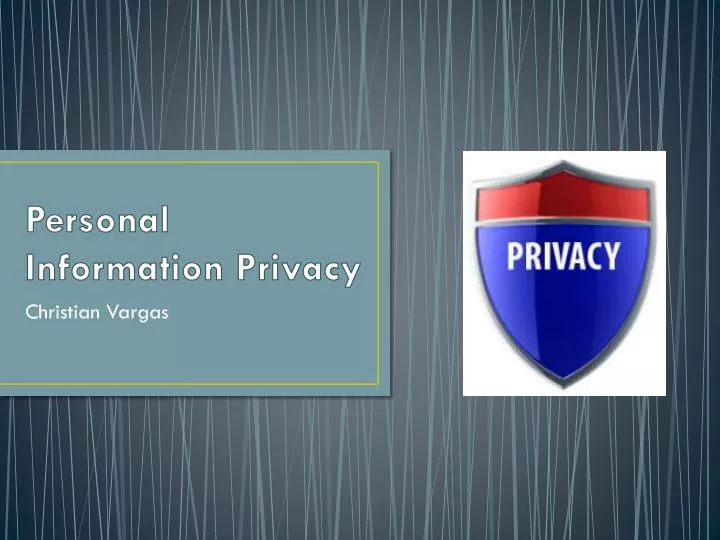 personal information privacy