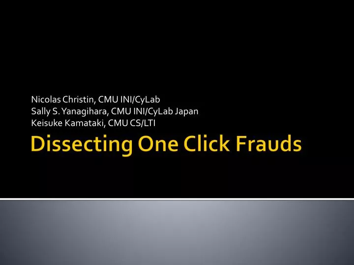 nicolas christin cmu ini cylab sally s yanagihara cmu ini cylab japan keisuke kamataki cmu cs lti