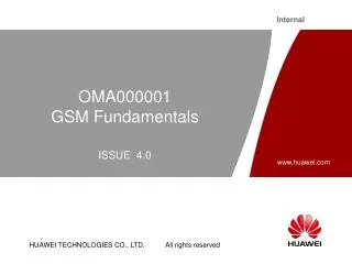 OMA000001 GSM Fundamentals