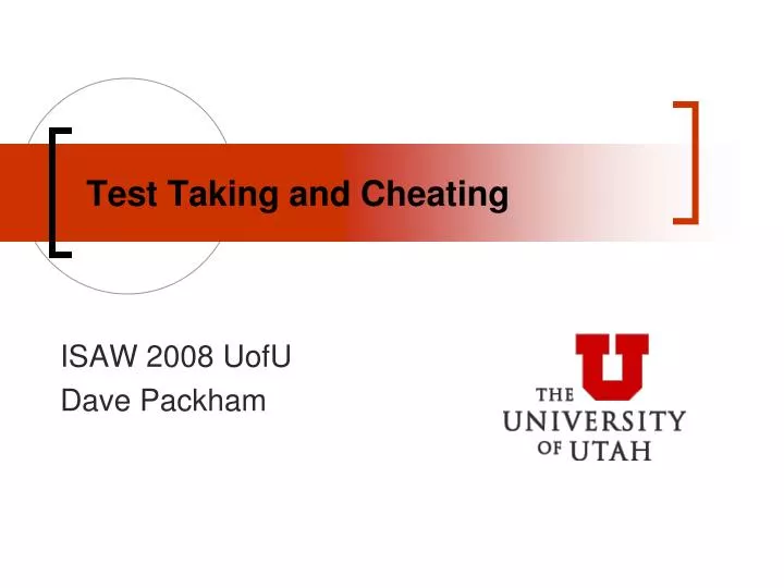test taking and cheating