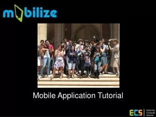 Mobile Application Tutorial