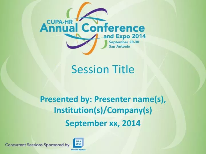 session title