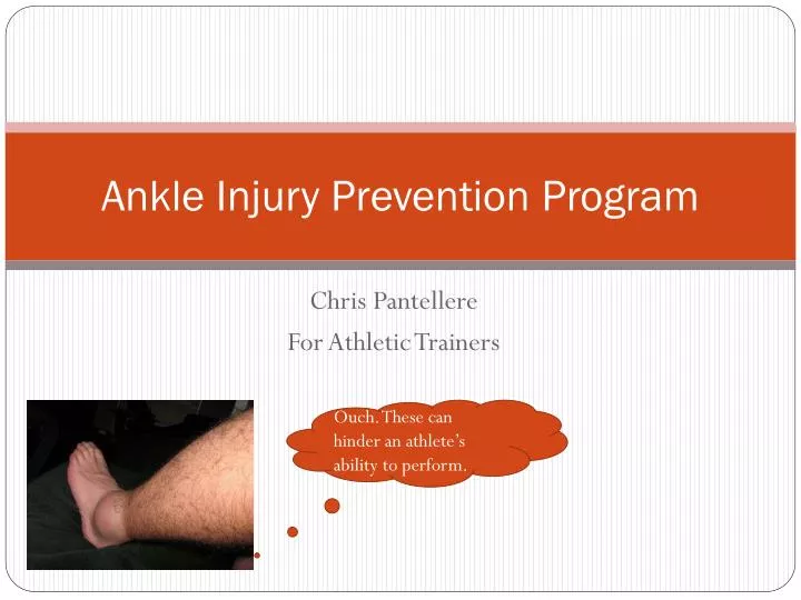 ankle injury prevention program