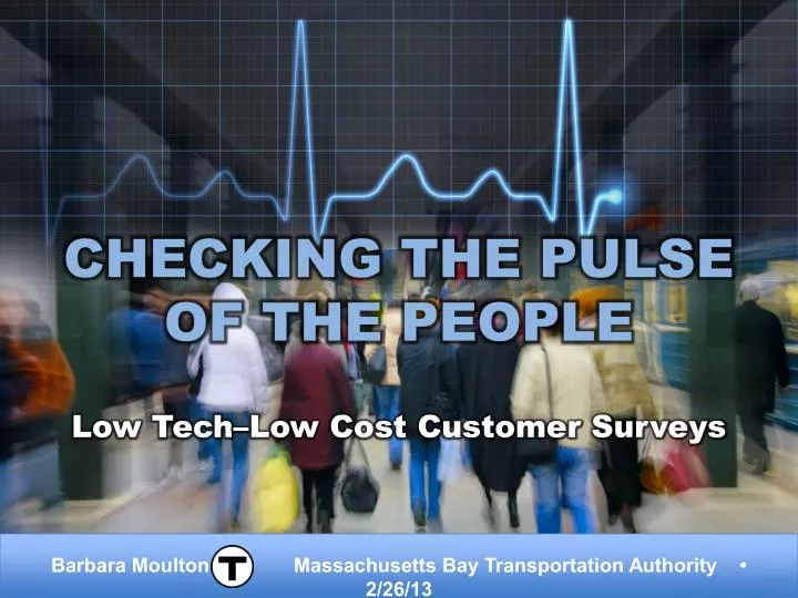 checking the pulse of the people